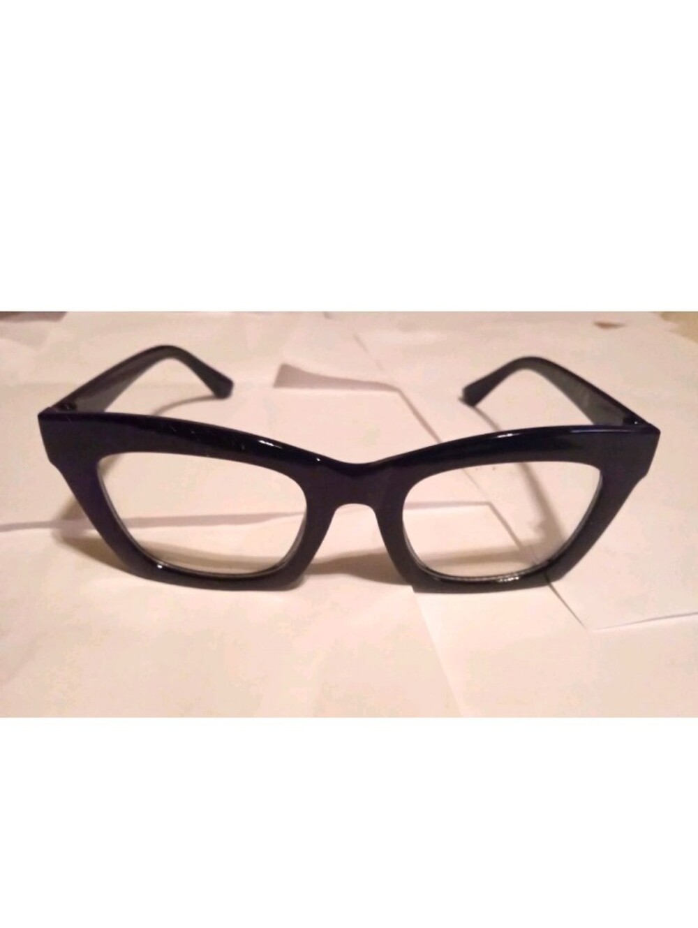 Black Full Rim Cat Eye Eyeglass Frames Plastic 47-21-142 M613 No Prescription
